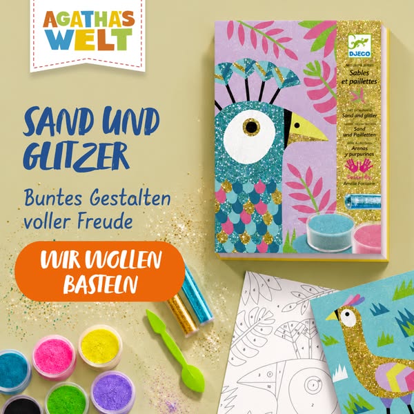 Glitzern und Sandstrahlen