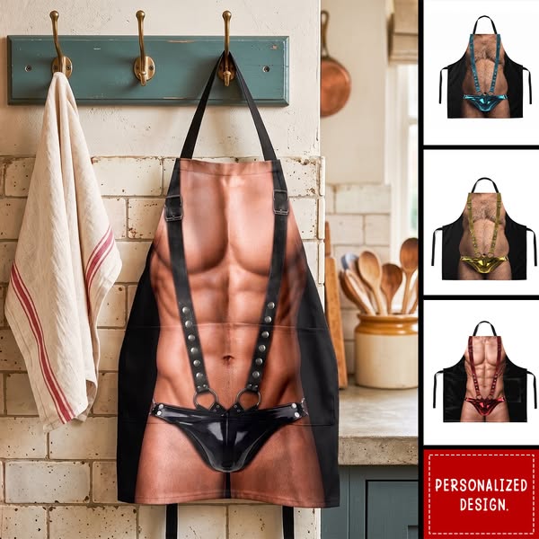 Custom Funny Apron With Pocket - Personalized Birthday Gifts