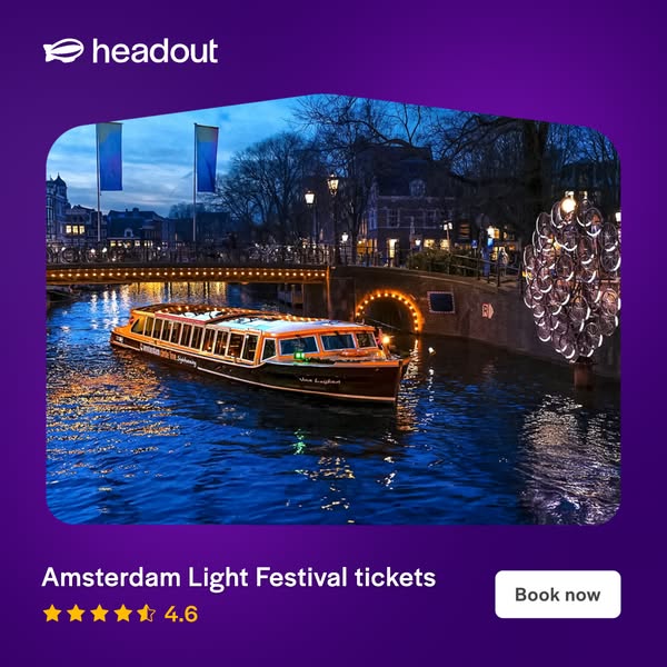 Sail through Amsterdam's light magic!