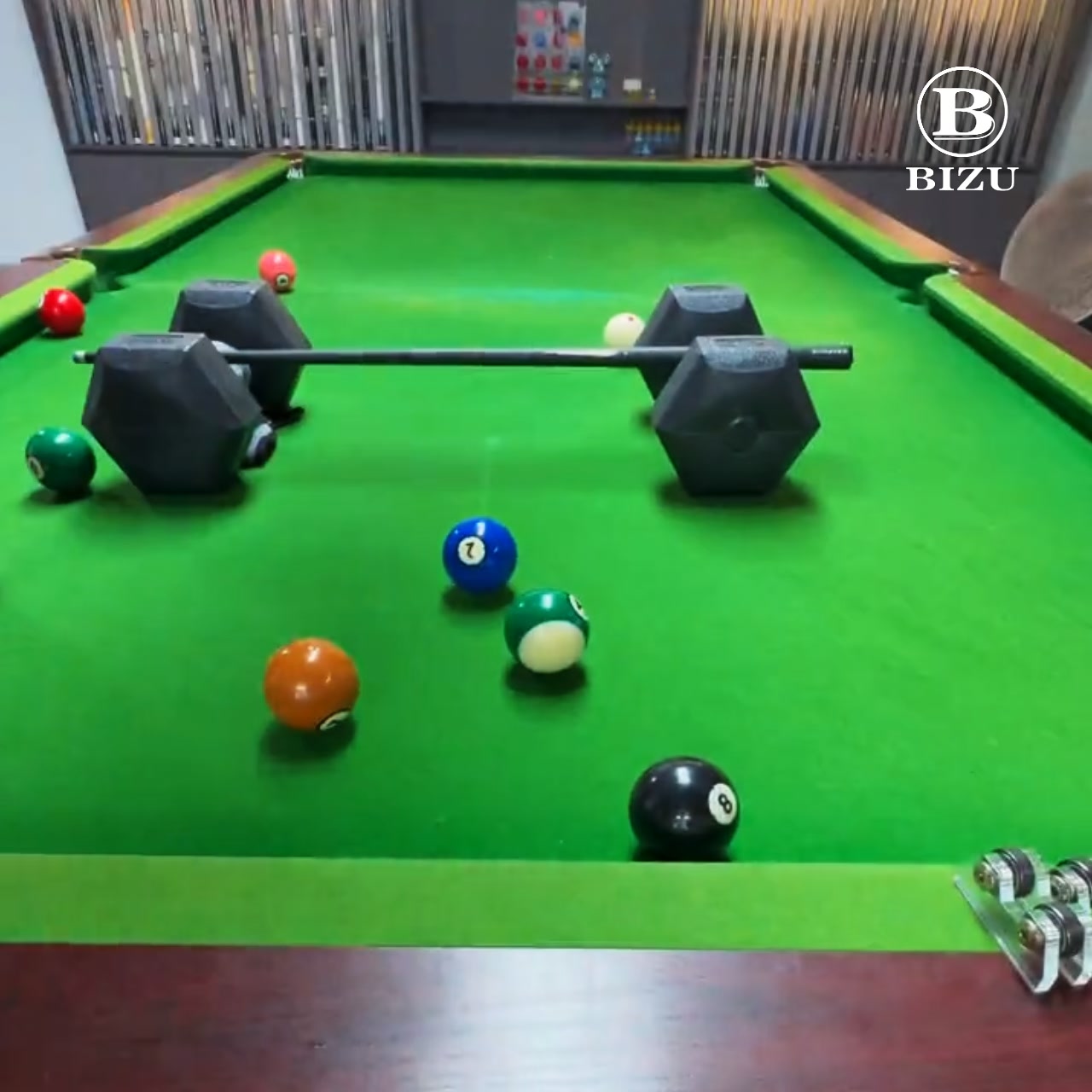 BIZU 29"Carbon Fiber Pool Cue 11.5mm-Single Shaft