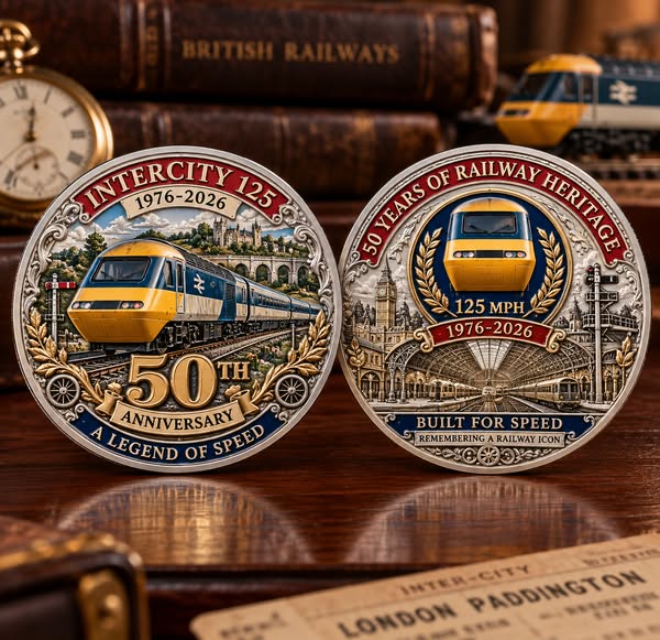 InterCity 125 50th Anniversary Commemorative Challenge Coin