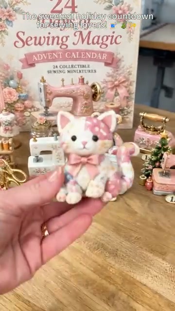 24 Days of Sewing Magic Advent Calendar – 24 Collectible Sewing Miniatures for Crafters, Quilters & Sewing Lovers