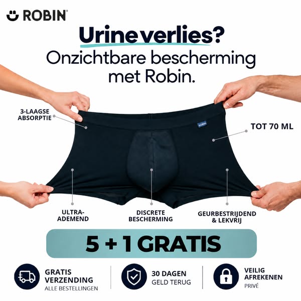 Discrete bescherming tot wel 70 ml