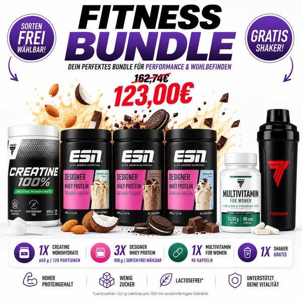 Fitness Bundle 3× ESN Designer Whey + Creatine + Multivitamin