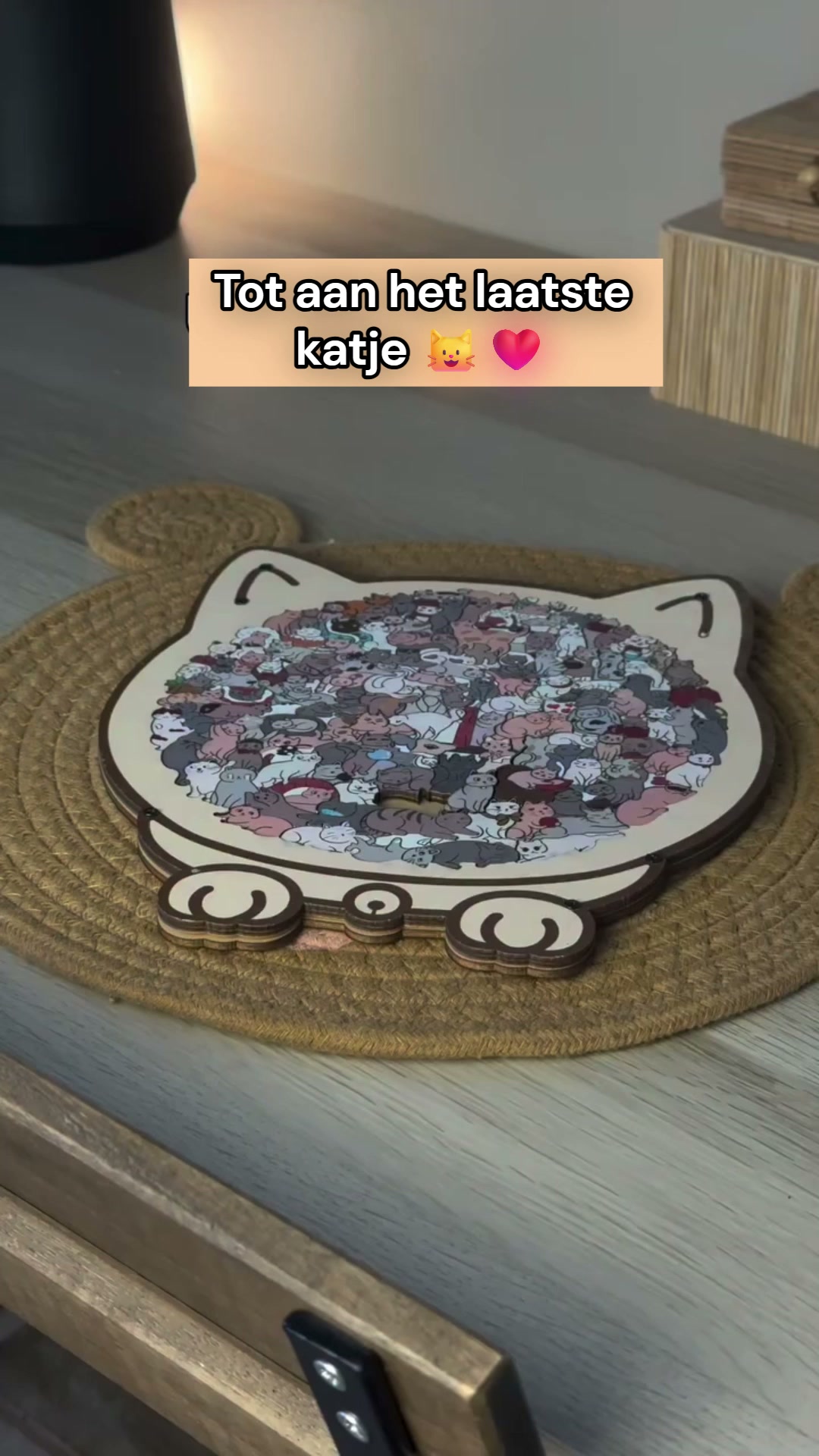 Een puzzel vol katten