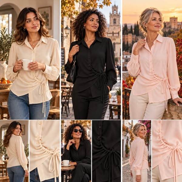 50% DTO. | Camisa Fruncida Toscana