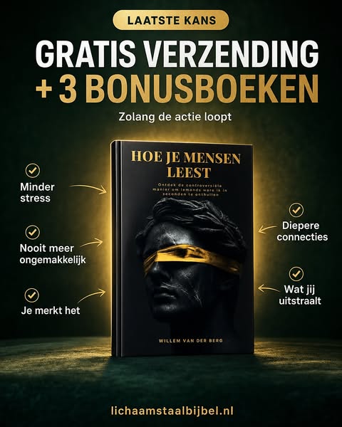 Gratis verzending + 3 bonusboeken eindigt binnenkort