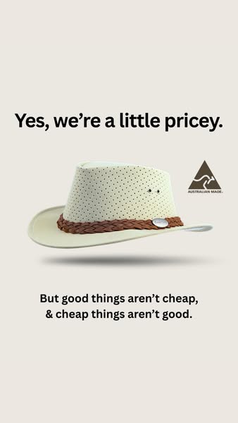 Good things aren't cheap. Cheap things aren't
good.