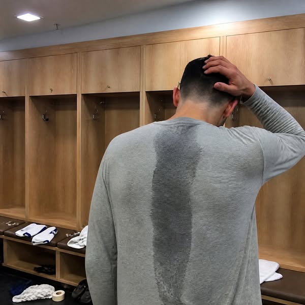 The hair clay in the locker room