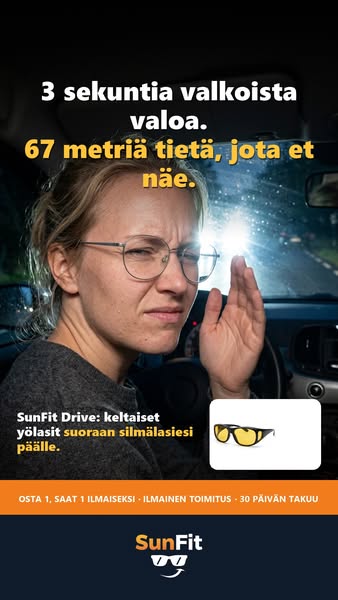 Lasit pimeällä ajamiseen