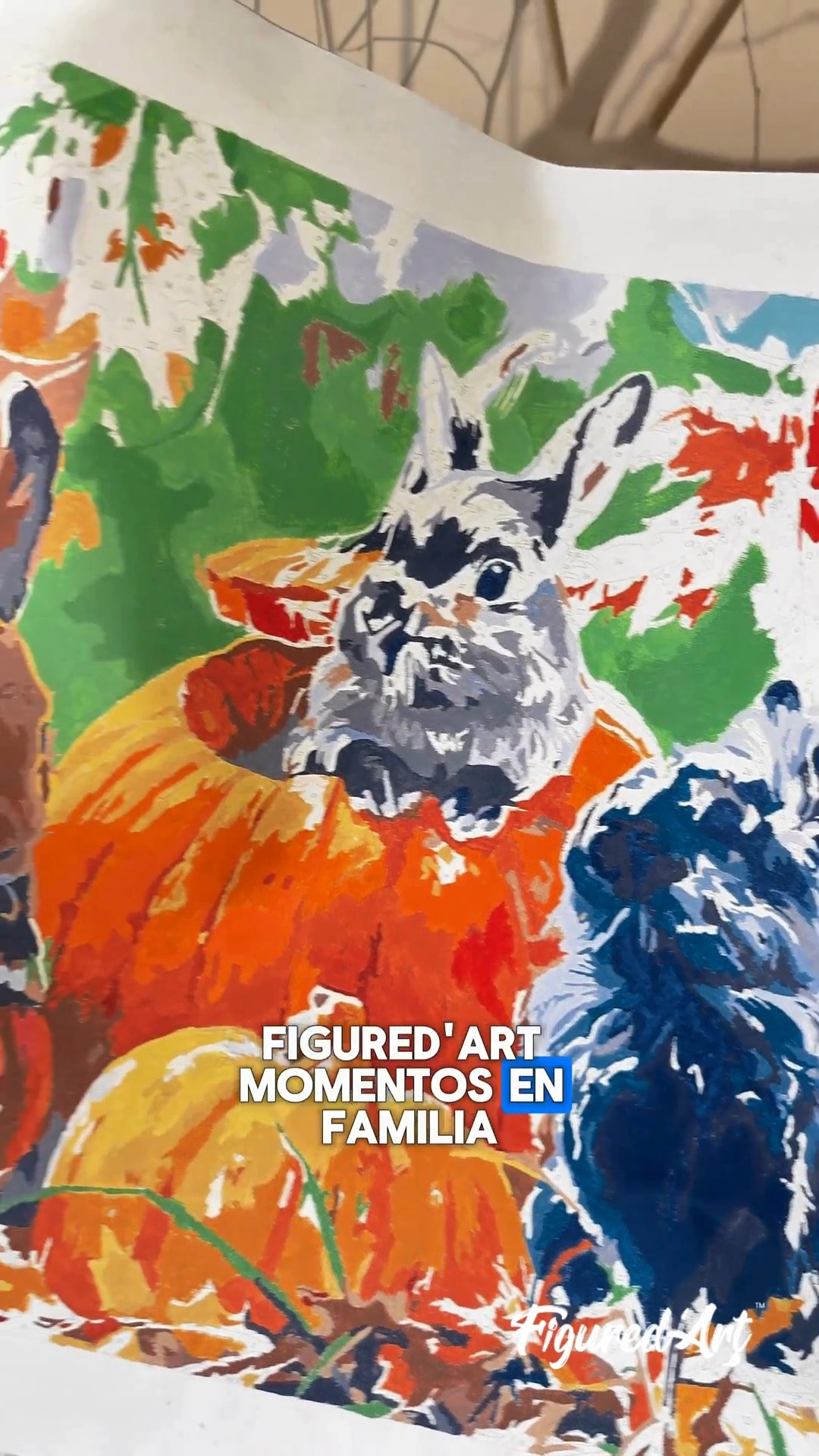 Diversión en Familia con Pintar por Números – Trío de Conejos