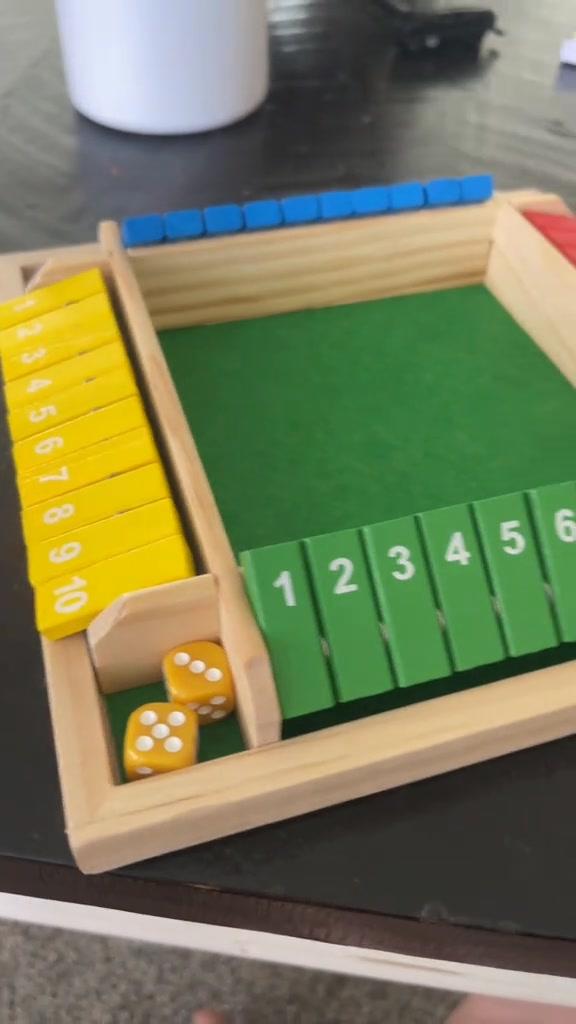 WOODEN DICE BOARD GAME