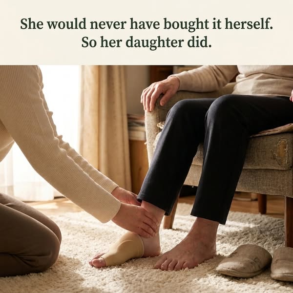 She'll never tell you her feet hurt