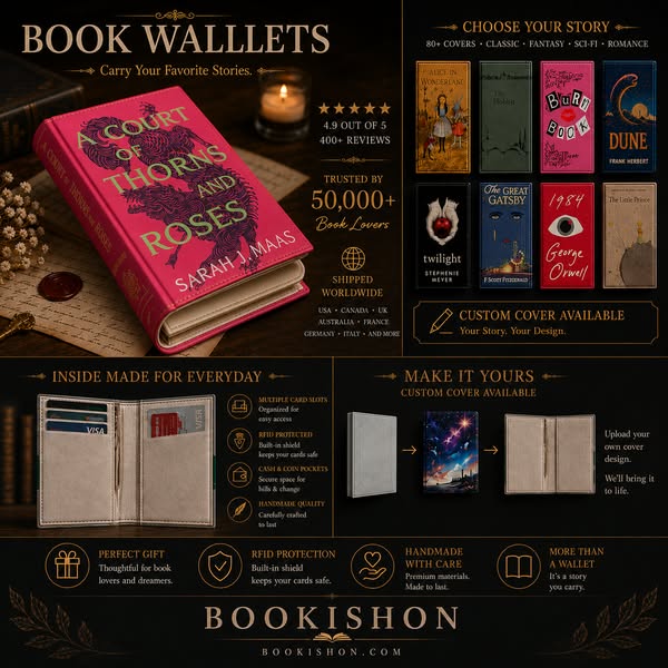 Custom your own book wallet cover