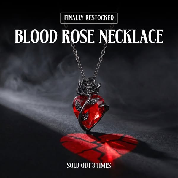 Blood Rose Necklace
