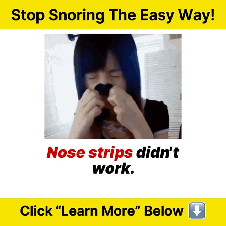 1 Weird Stop Snoring Trick