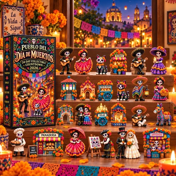 Pueblo del Día de Muertos 2026 – 24-Day Day of the Dead Collectible Co