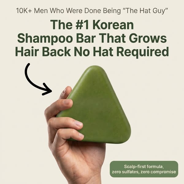 Korean Hair Growth Bar — Stop Hair Loss With 12 Herbs
