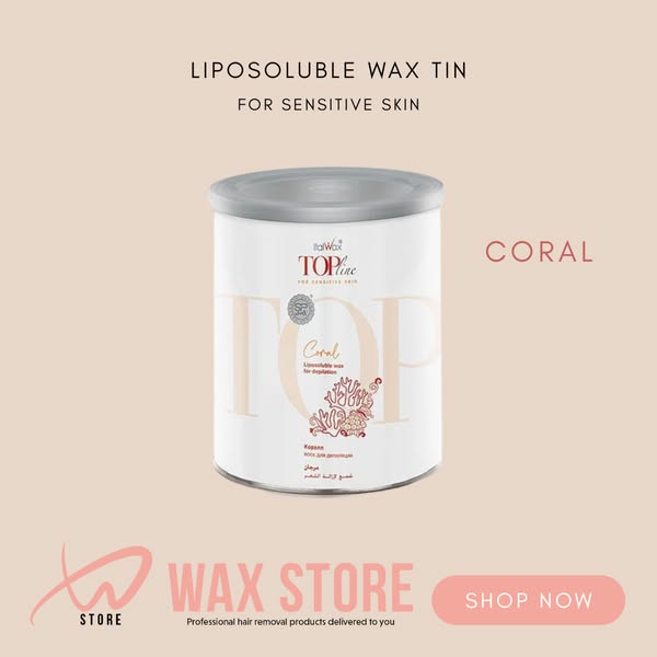 Coral Synthetic Wax Tin | Top Line