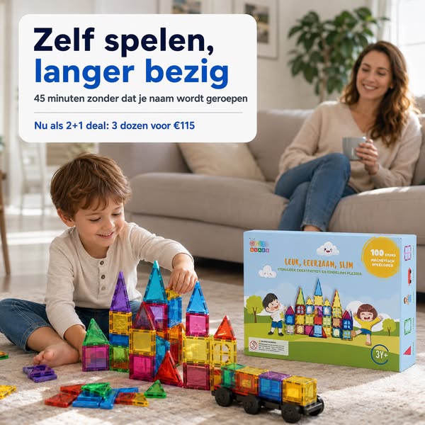 2+1 gratis op magnetic tiles