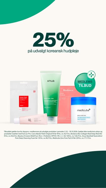 Spar 25% på udvalgt koreansk hudpleje