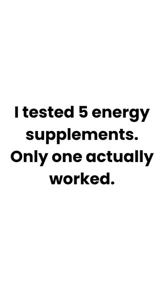 Five Supplements Tested