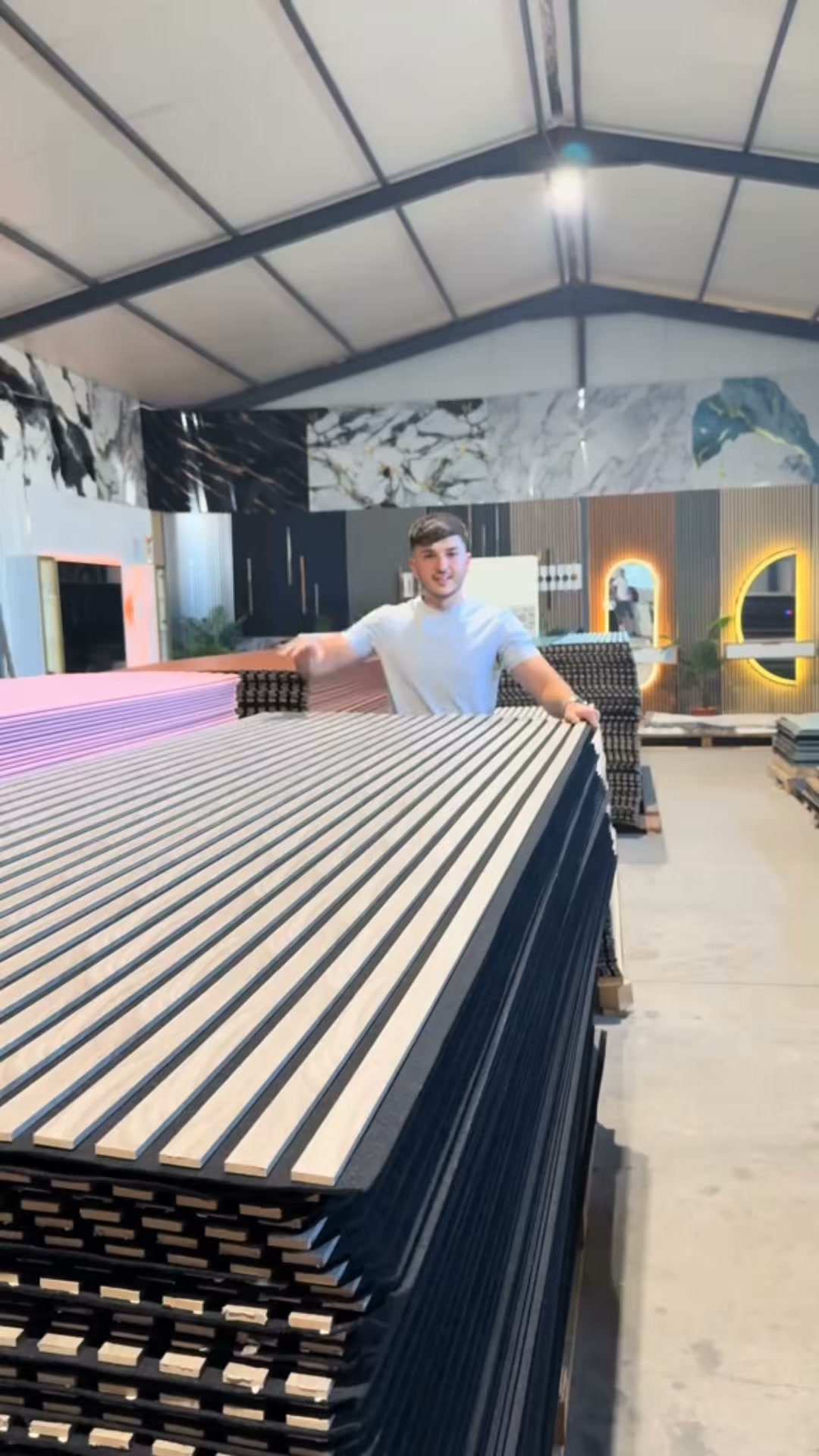 Walnut Slat Panel, XL Size