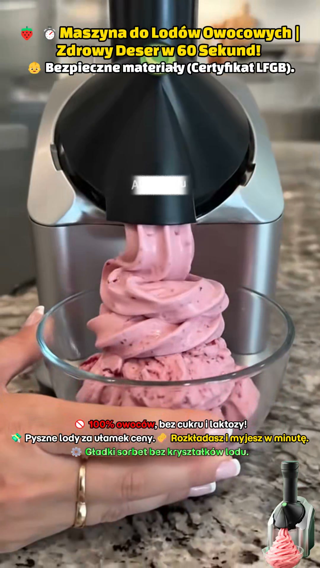 Zdrowe lody w 60 sekund? To możliwe! Zapomnij o cukrze i chemii!