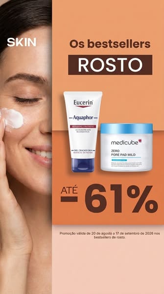 Bestsellers de Rosto com -61%
