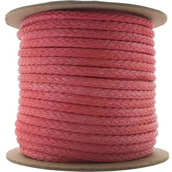 High Strength Multi Size 12 Strands Synthetic 100% Uhmwpe Marine Braided Rope for Mooring