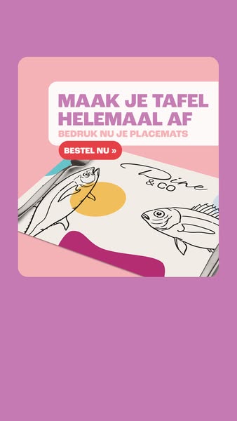 Placemats bedrukken | Snel & voordelig!