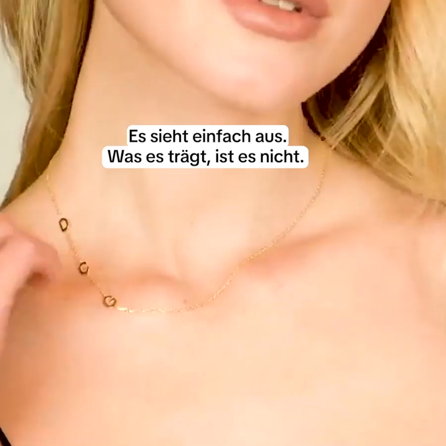 Personalisierte Initialen-Kette