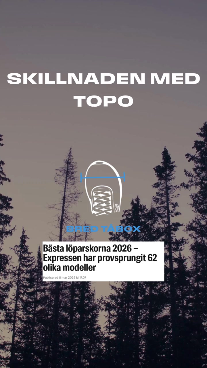 Anúncio de TopoAthletic Sverige