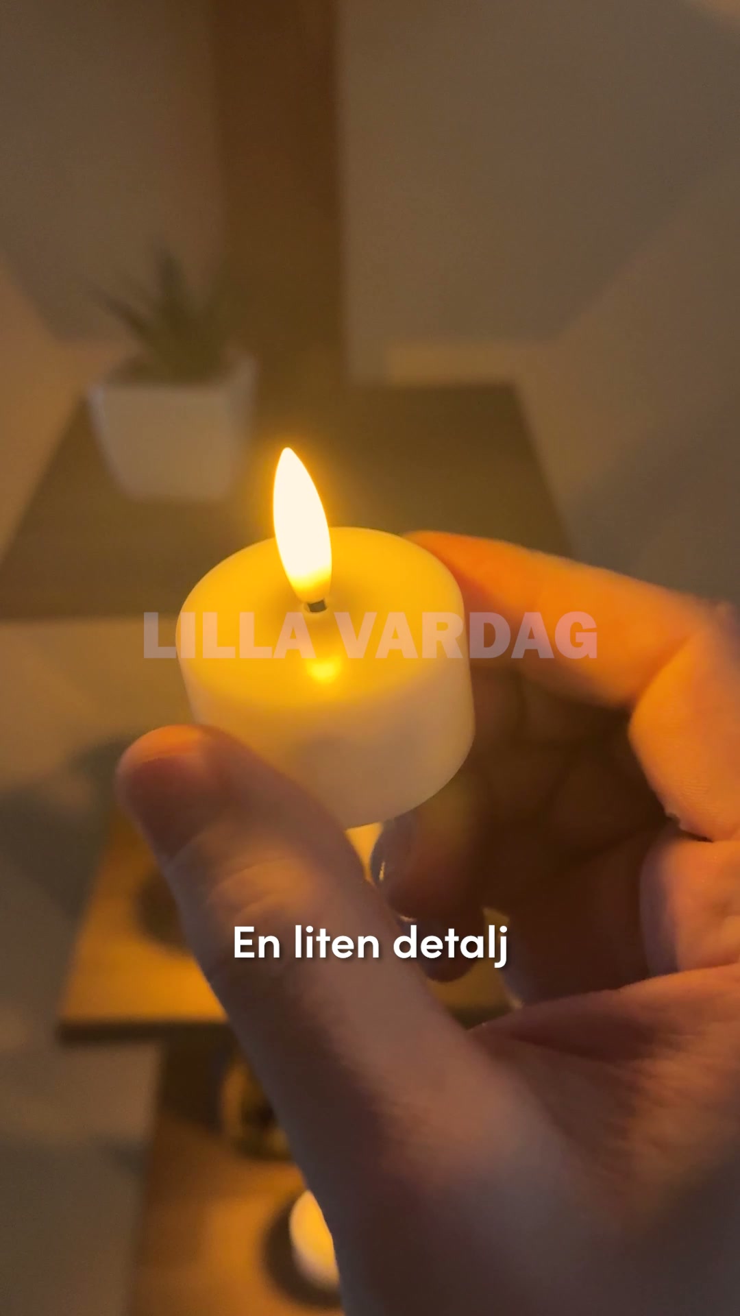 Levande ljus – utan brandrisk