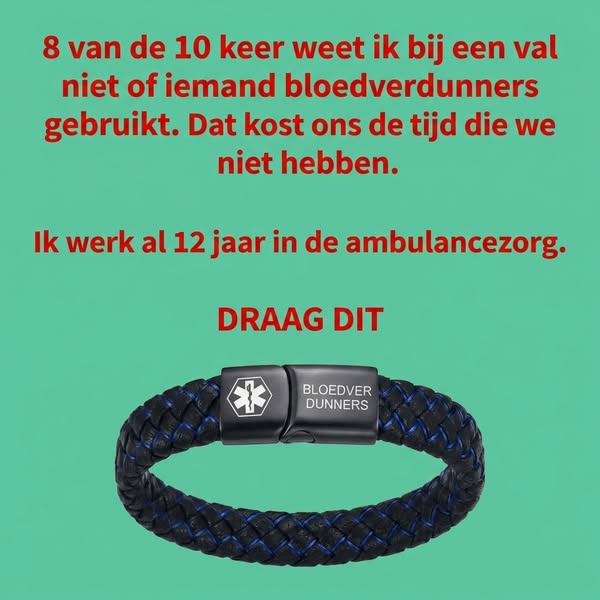 Deze armband kan een leven redden.