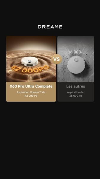 Robot aspirateur Dreame X60 Pro Ultra Complete
