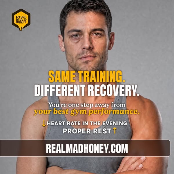 Our Real Mad Honey nightly ritual supports true deep sleep, the exact phase where your muscles actually repair and grow. No amount of traini