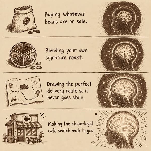 Draw roads. Deliver coffee.