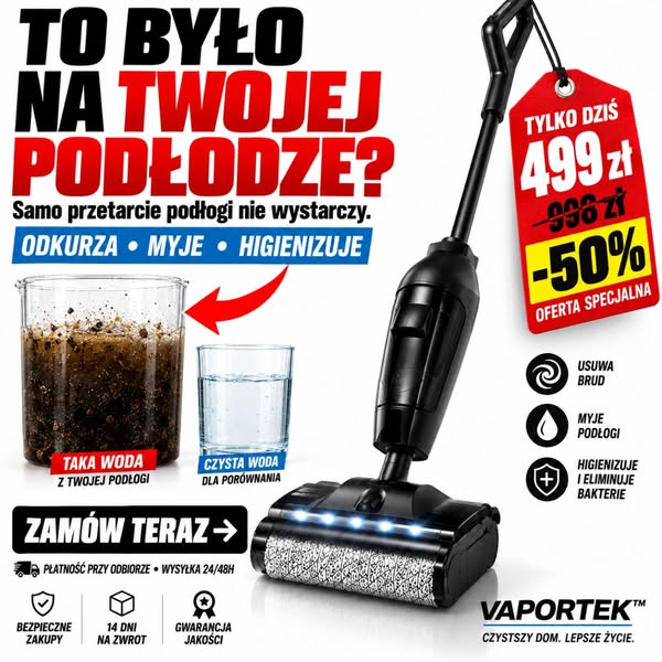 Myjesz podłogę brudną wodą