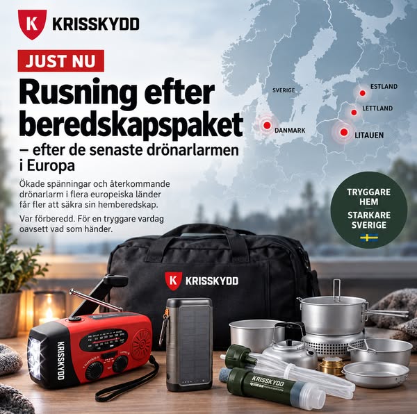 Efter drönarlarmen i Litauen – är du redo?
