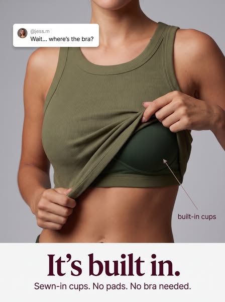No Bra? No Problem. This Tank Has It Built In.