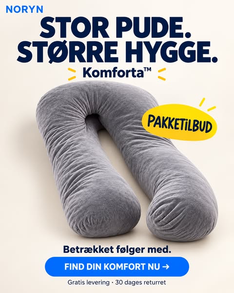 Én pude i stedet for tre