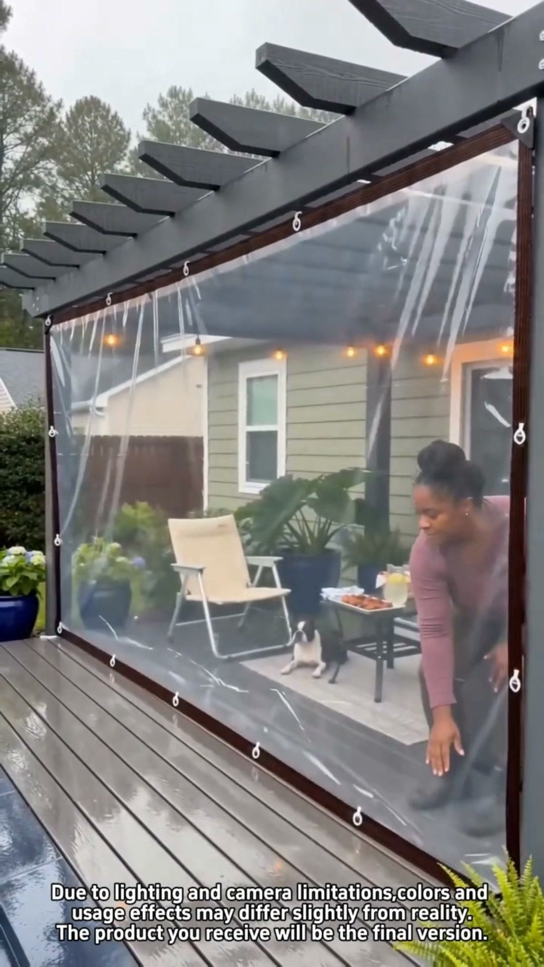 Transparent PE Waterproof Rain Cover for Outdoor
