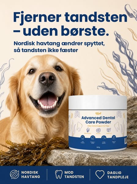 5 sekunder dagligt. Ingen tandbørste.