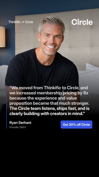 Switch from Thinkific. Get 30% off.