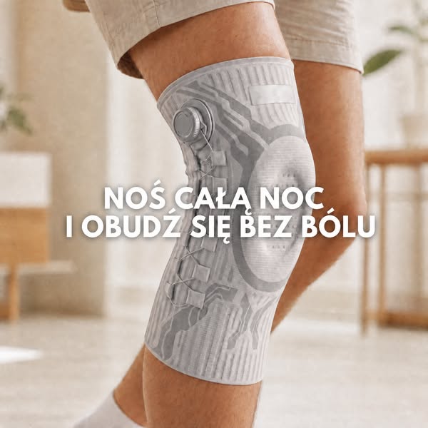 Opaska stabilizująca na kolano z pokrętłem