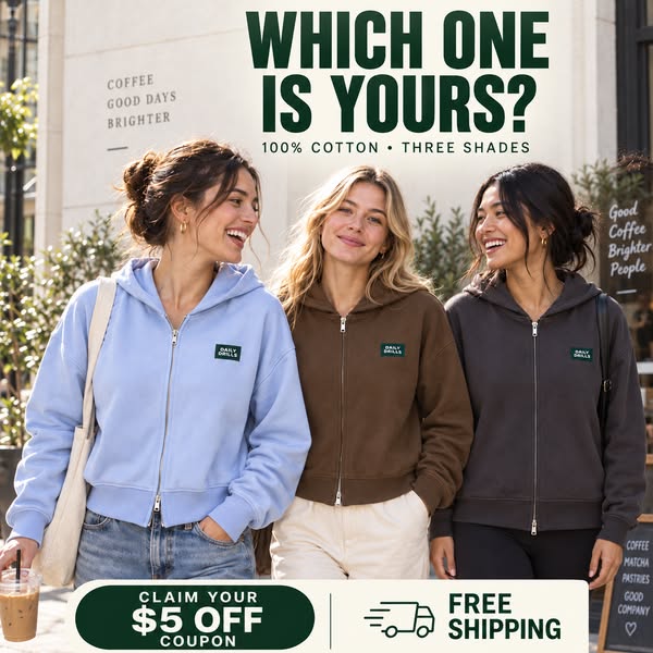 Claim $5 Off Your Everyday Zip-Up