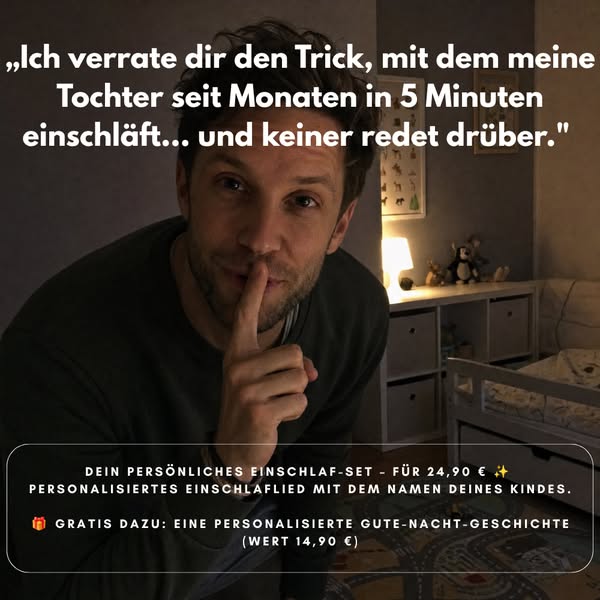 Von Eltern für Eltern entwickelt: Das neue Einschlaflied für friedliches Einschlafen