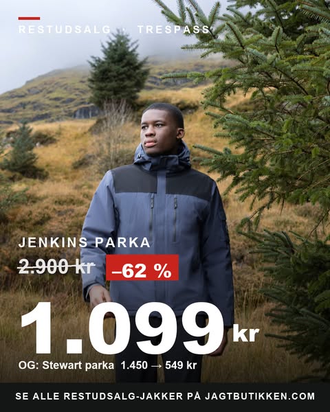 Restudsalg: Trespass jakker til mænd