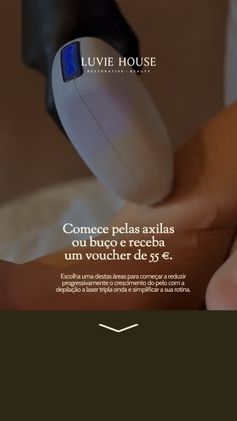 Menos pelos. Mais liberdade.